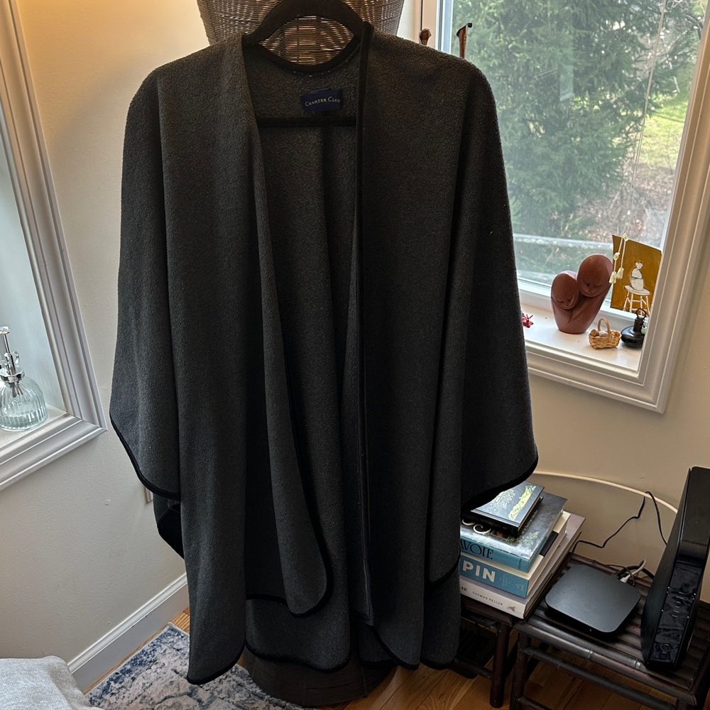 Charter Club Dark Gray Cape